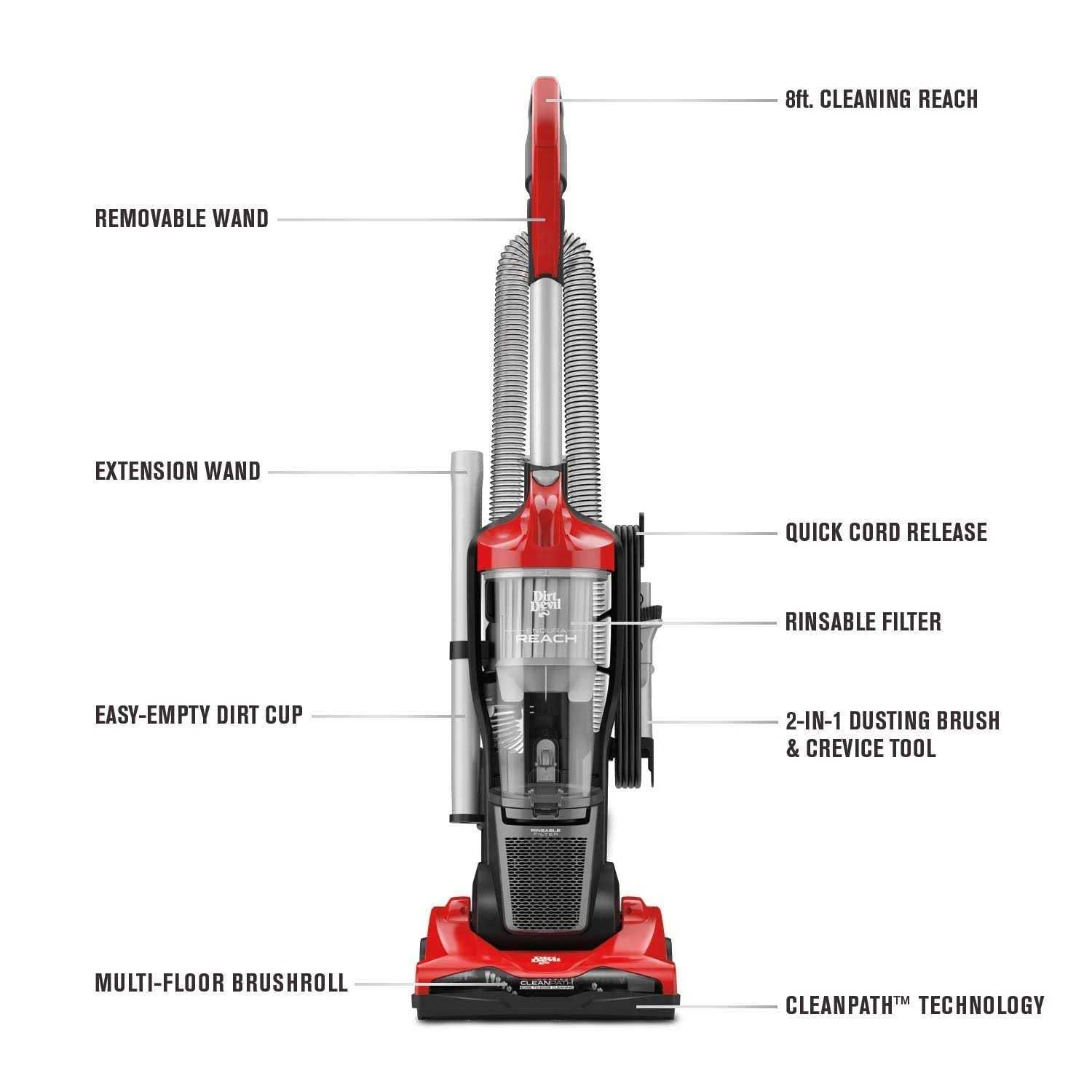 Dirt Devil Endura Reach Upright Vacuum