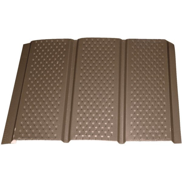 Klauer 12 In. Brown Fully Vented Aluminum Soffit
