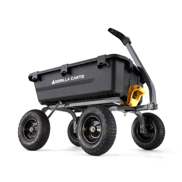 Gorilla Carts 6.5 Cu. Ft. 1200 Lb. Poly Yard Dump Cart