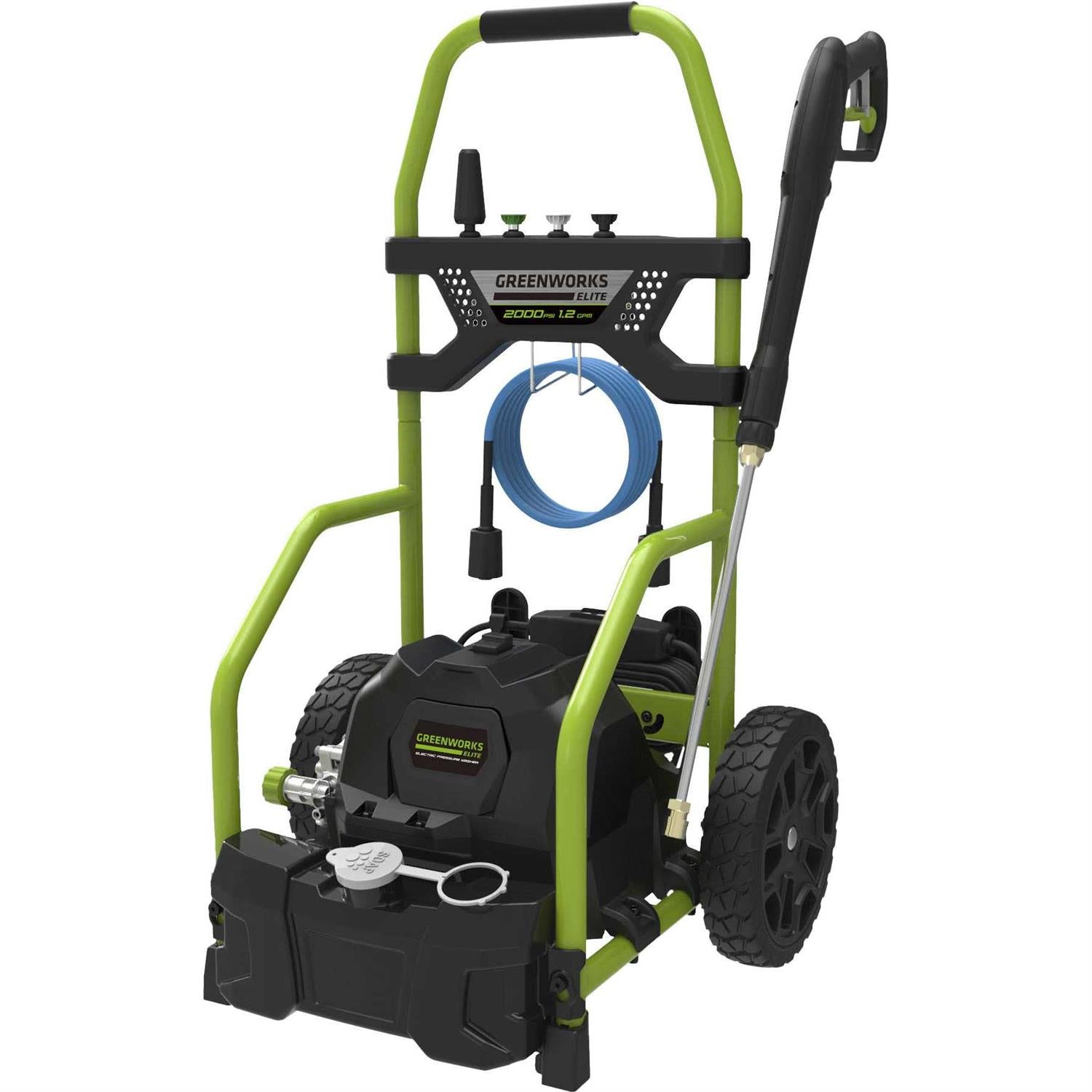 Greenworks 2000 PSI 1.2 GPM Electric Pressure Washer with 25 Foot Hose
