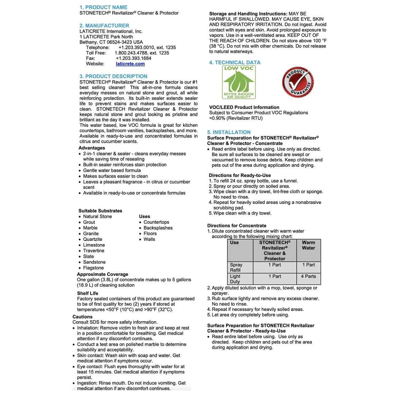 StoneTech Revitalizer Cleaner & Protector