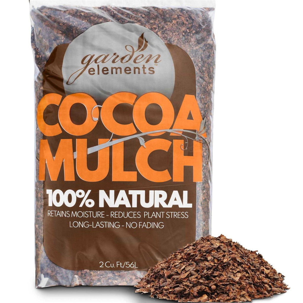Garden Elements 100% Natural Cocoa Bean Shell Mulch for Gardens