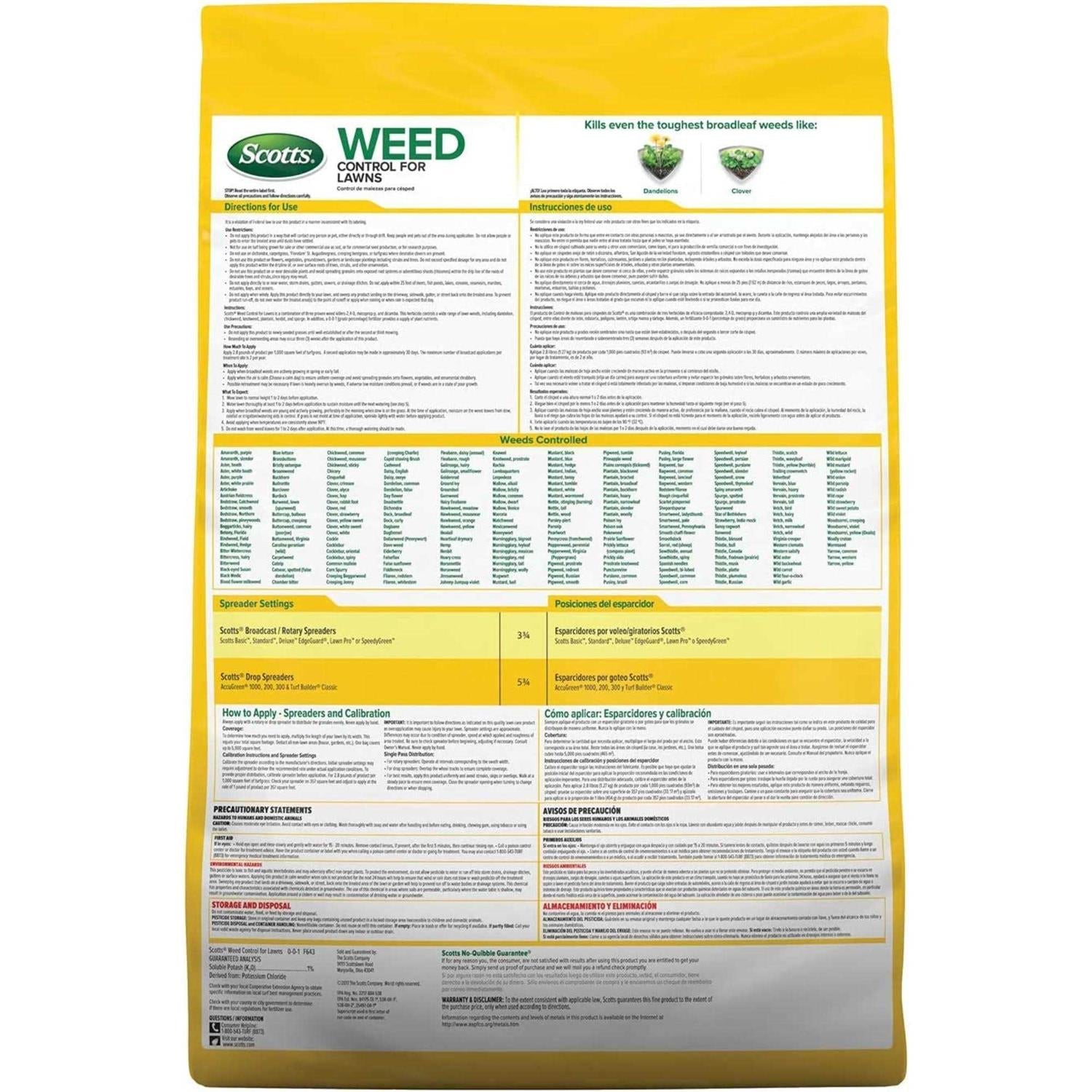Scotts Weed Control for Lawns