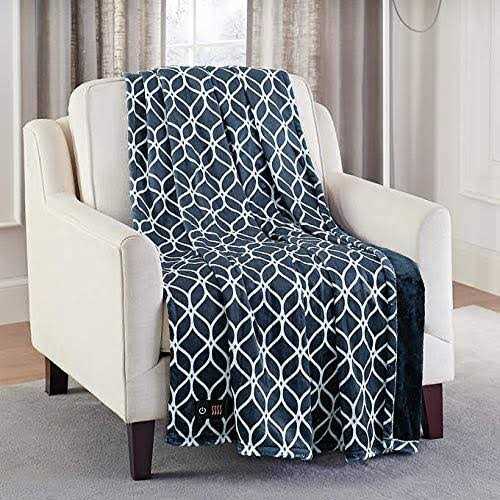 Brookstone Luxurious Electric Heated Throw