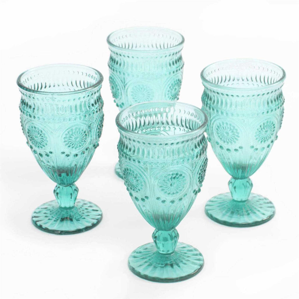 The Pioneer Woman Adeline 12-Ounce Footed Glass Goblets