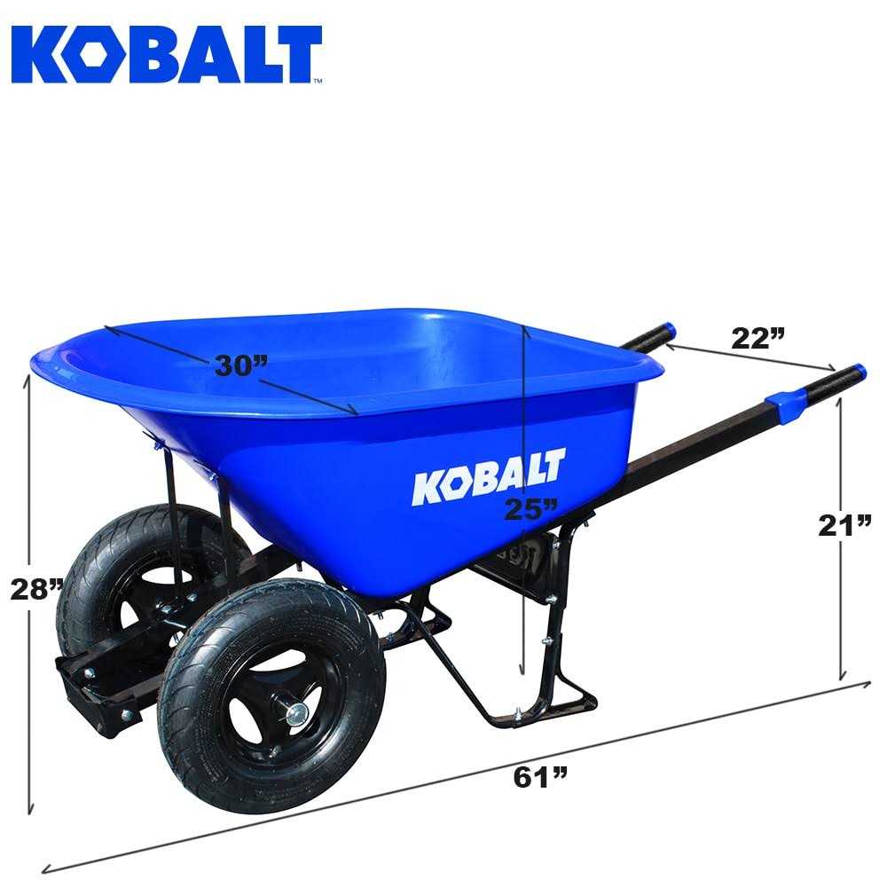 Kobalt 7-cu ft Wheelbarrow PH7-S-2W-K 35284
