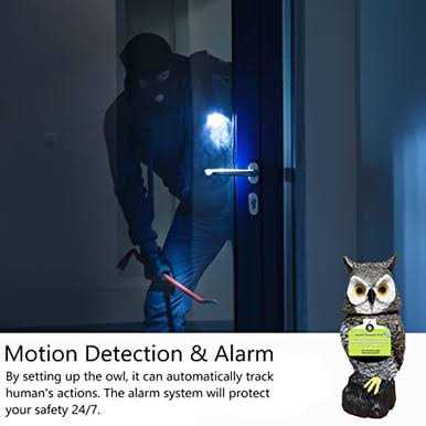 Ugold Camera Owl Home Security Camera Owl with Rotatable Head