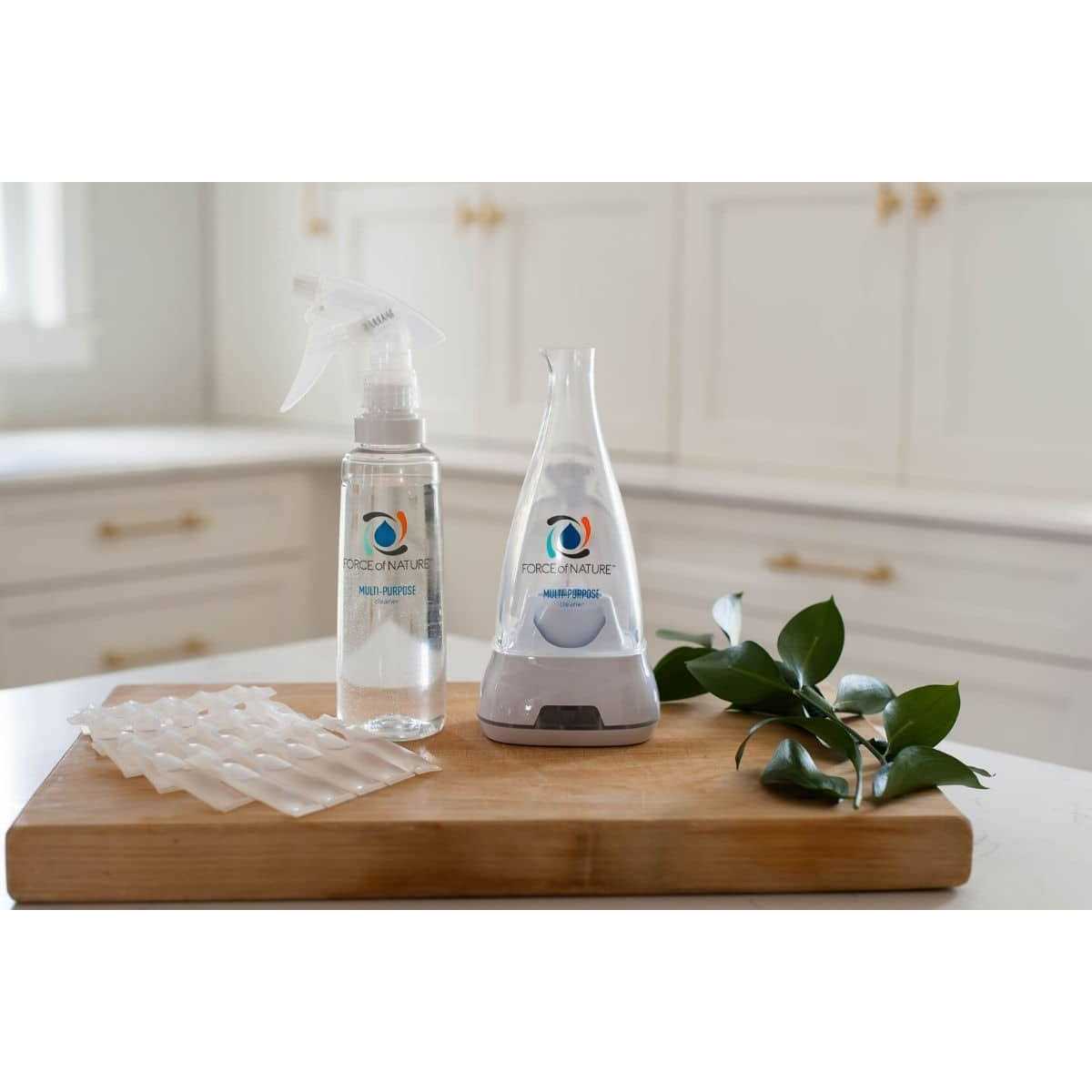 Force of Nature Cleaner Extra Value Bundle Organic All Natural Kills 99.9% of germs