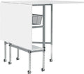 Sew Ready Hobby Cutting Table, 58.75"x36.5", White/Silver
