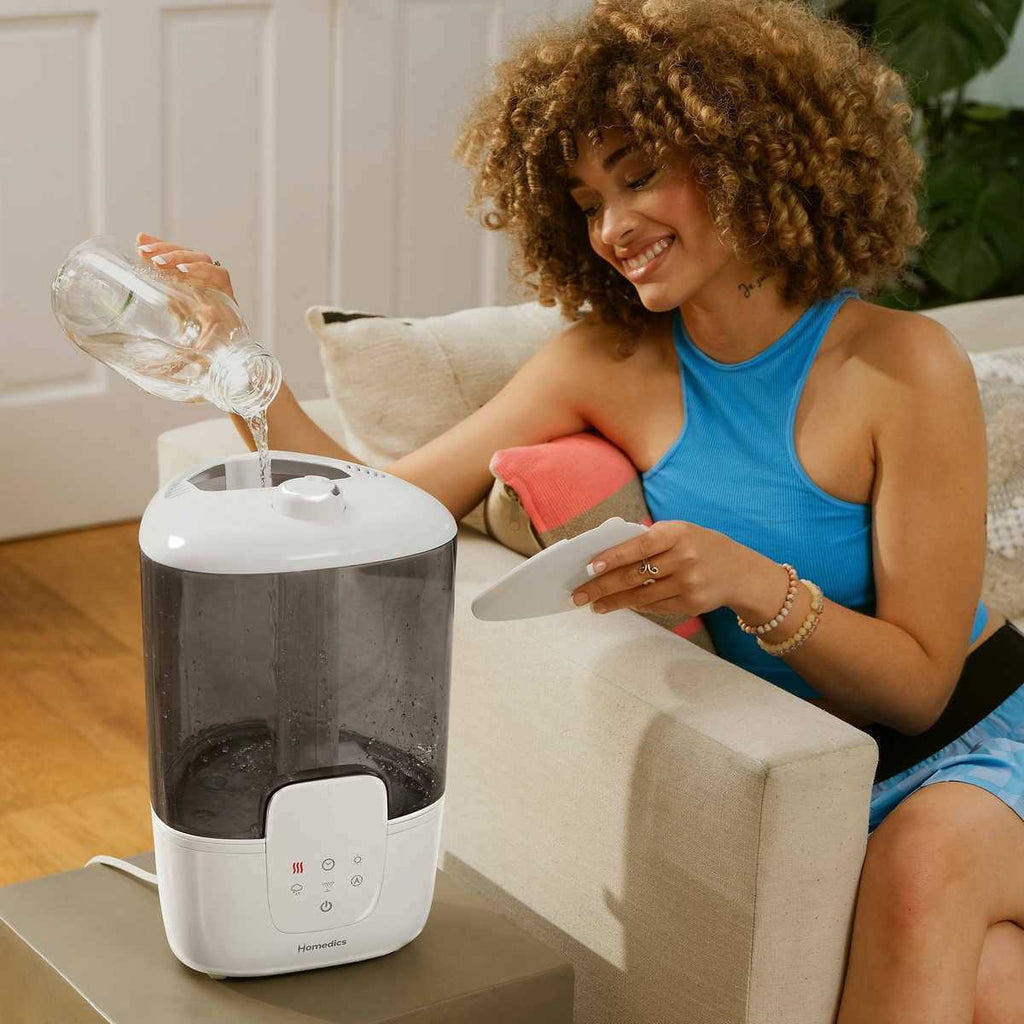 Homedics Warm/Cool Mist Ultrasonic Humidifier W/uv-c Technology & Remote