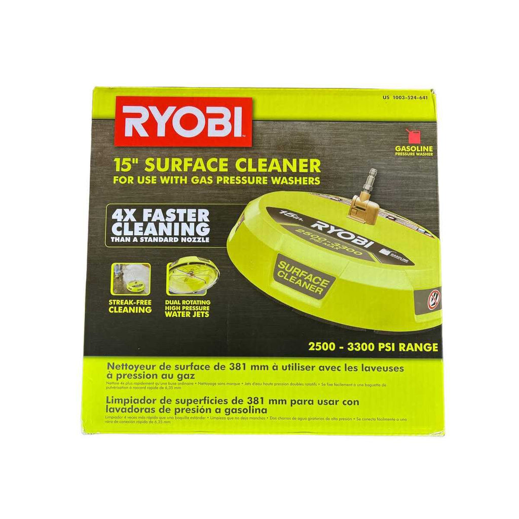 RYOBI RY31SC01 15 in. 3300 PSI Surface Cleaner for Gas Pressure Washer