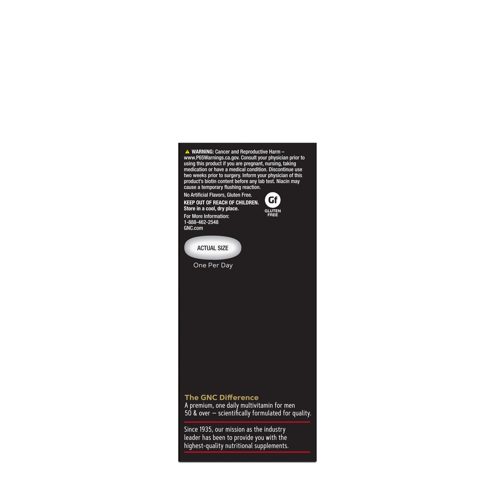 GNC Mega Men® 50 Plus One Daily - 60 Caplets (60 Servings)
