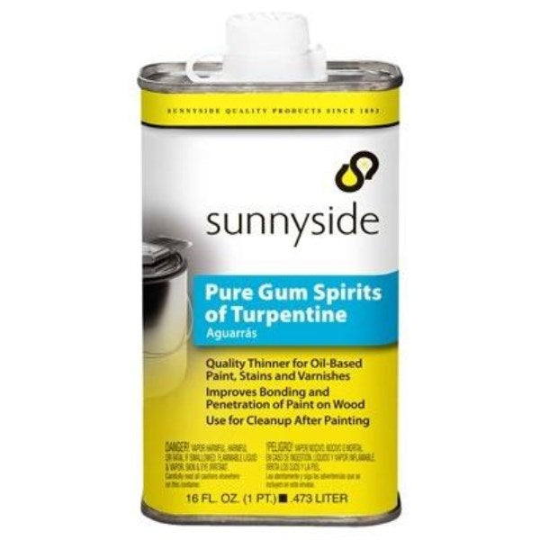 Sunnyside 1 Pint Pure Gum Spirits Turpentine