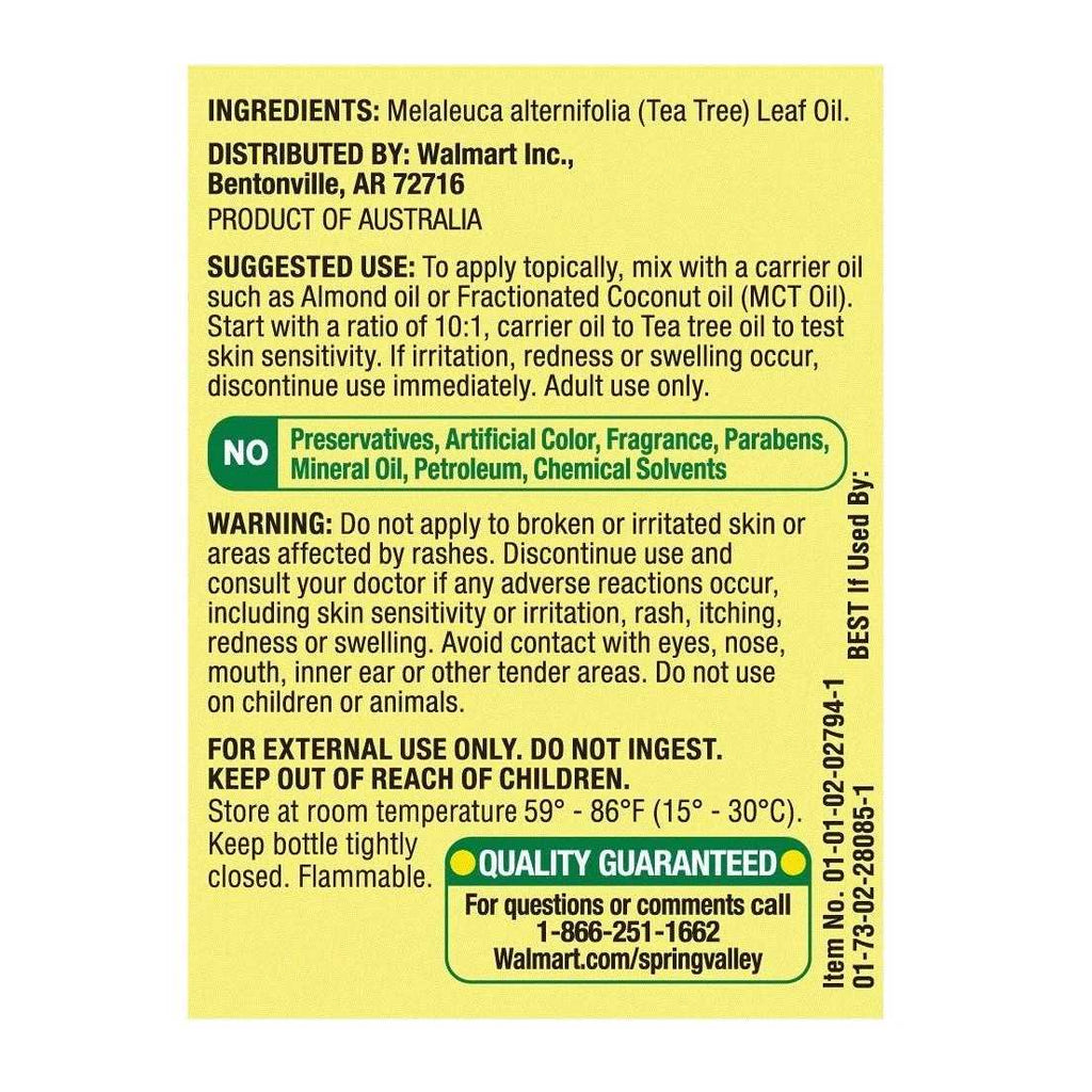 Spring Valley 100% Pure Australian Tea Tree Oil