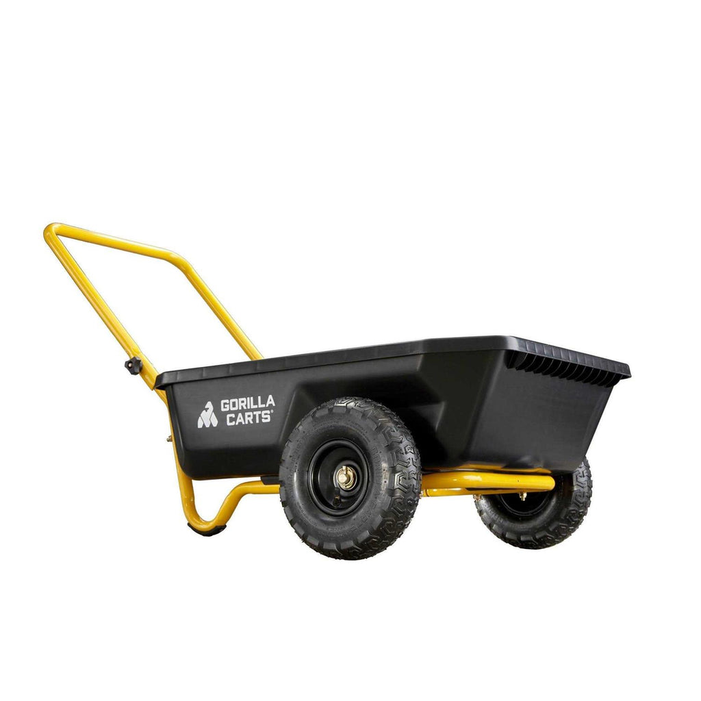 Gorilla Carts 4 Cu ft Poly Yard Cart GCR-4