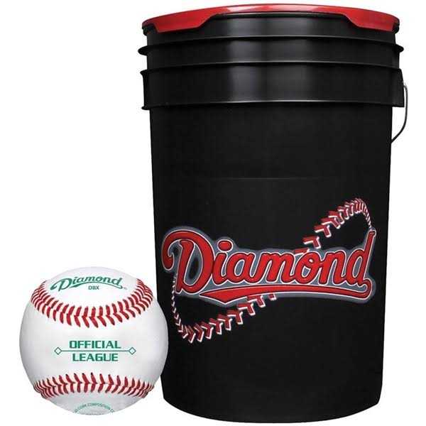 Diamond Black Bucket with BB-OL Baseballs