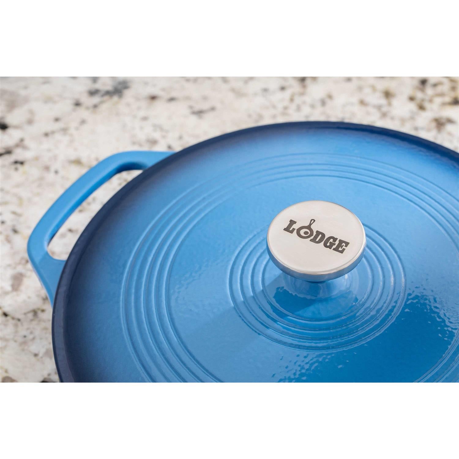 Lodge 3.6 Quart Enameled Cast Iron Casserole