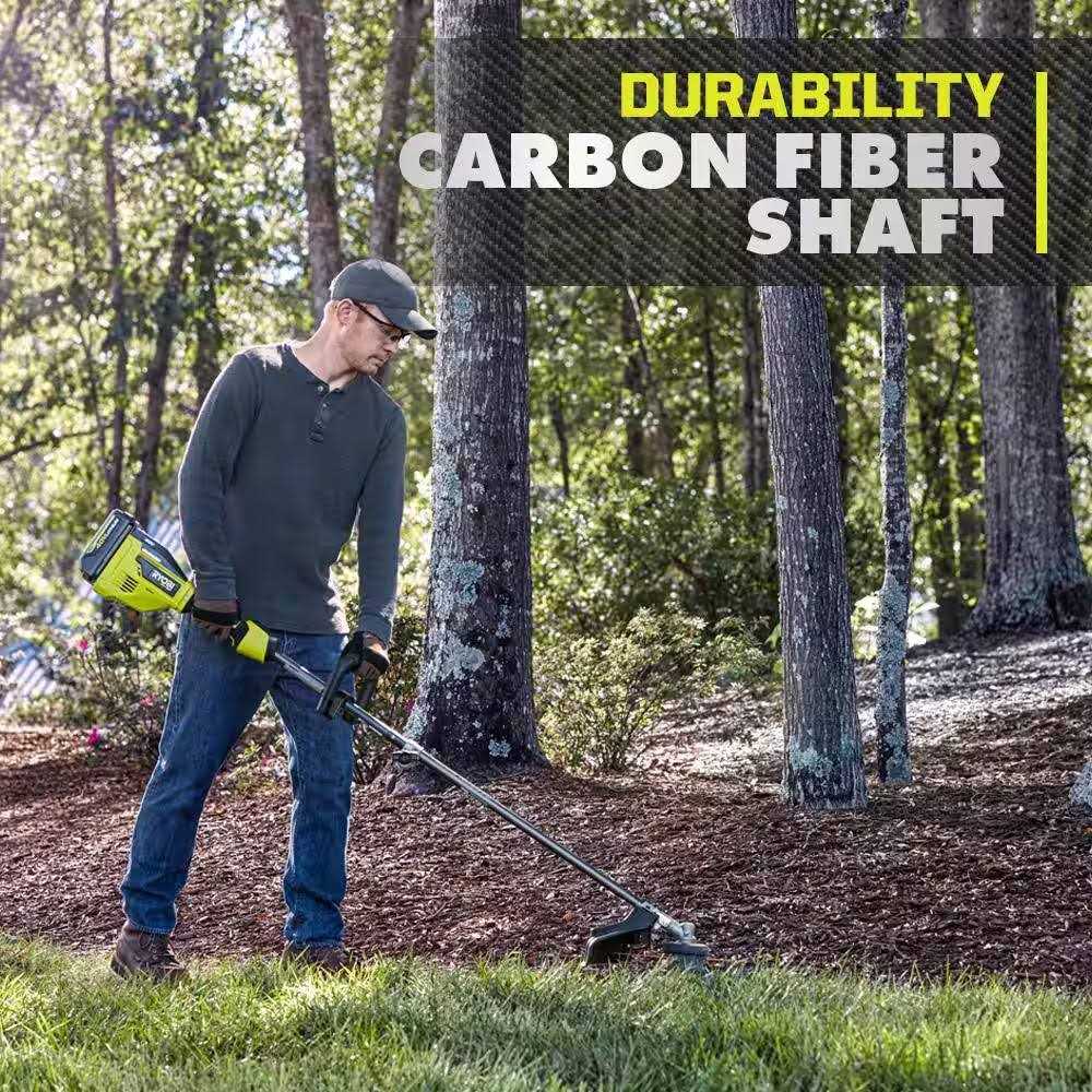 RYOBI 40V HP Brushless 20 in. Cordless Battery Walk Behind Push Mower & String Trimmer with Batteries and Chargers