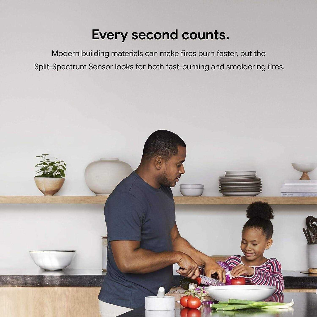 Nest Protect 2nd Gen S3000BWES Battery Smoke and Carbon Monoxide Alarm