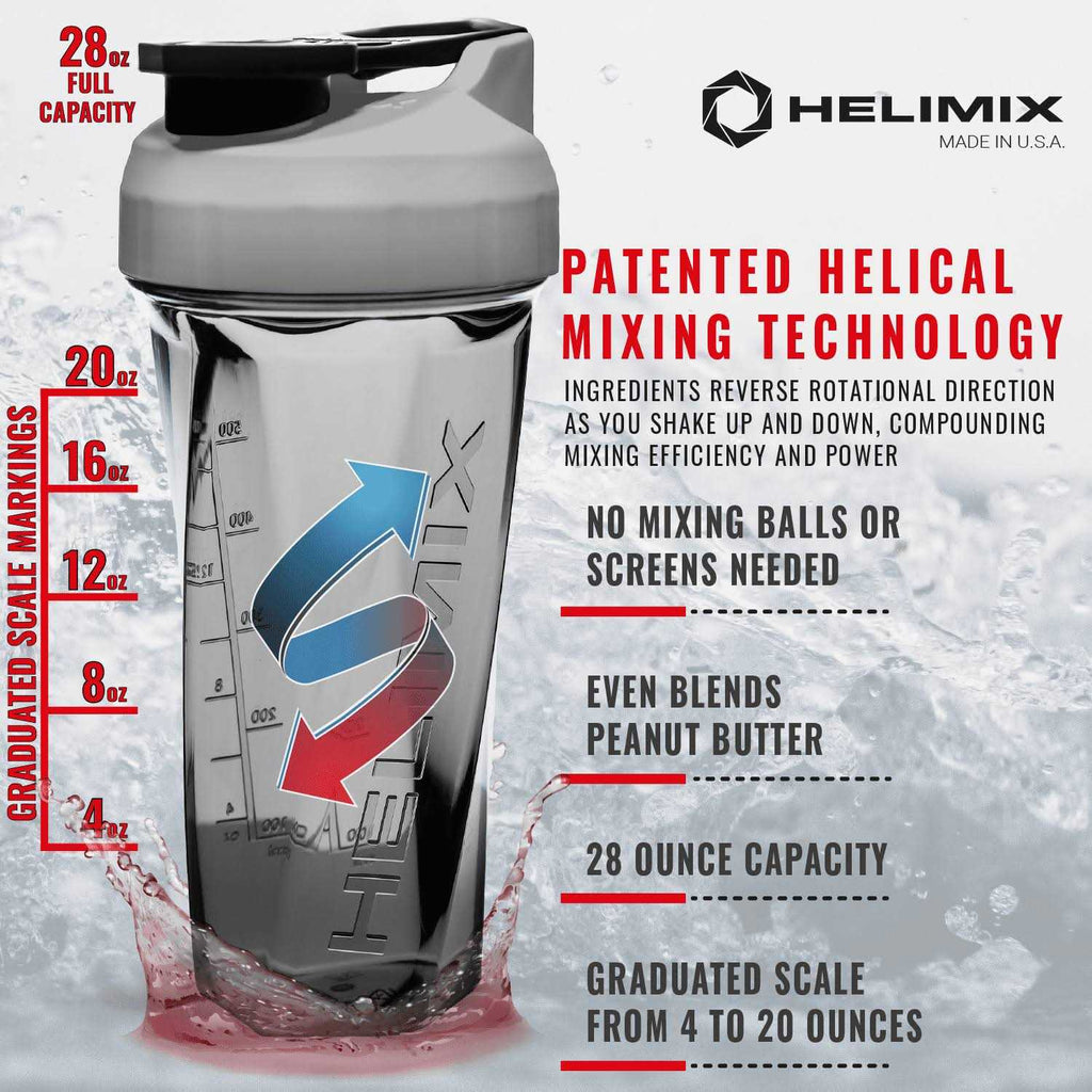 Helimix Vortex Blender Shaker Bottle 28oz