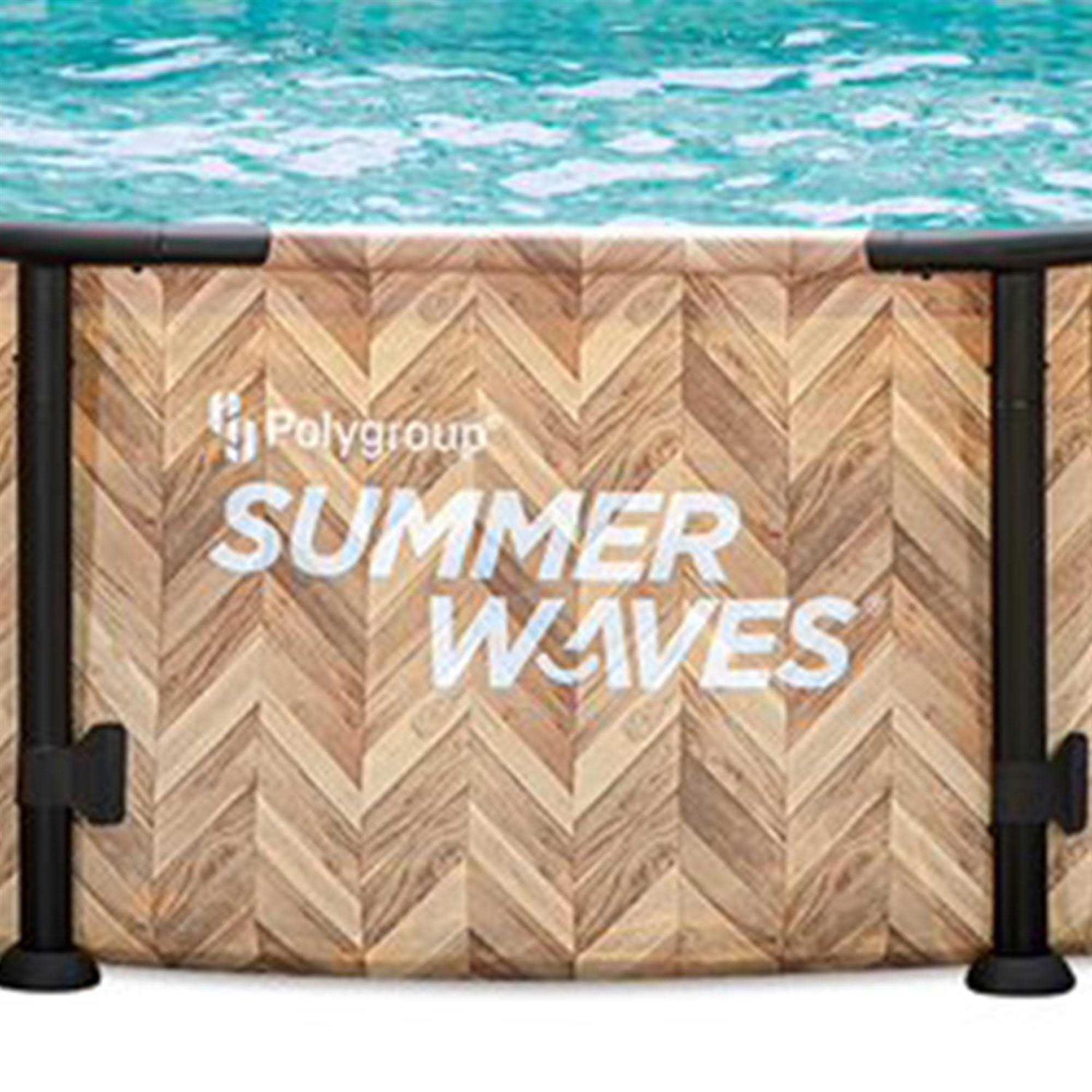 Summer Waves Elite Round Frame Above Ground Swimming Pool