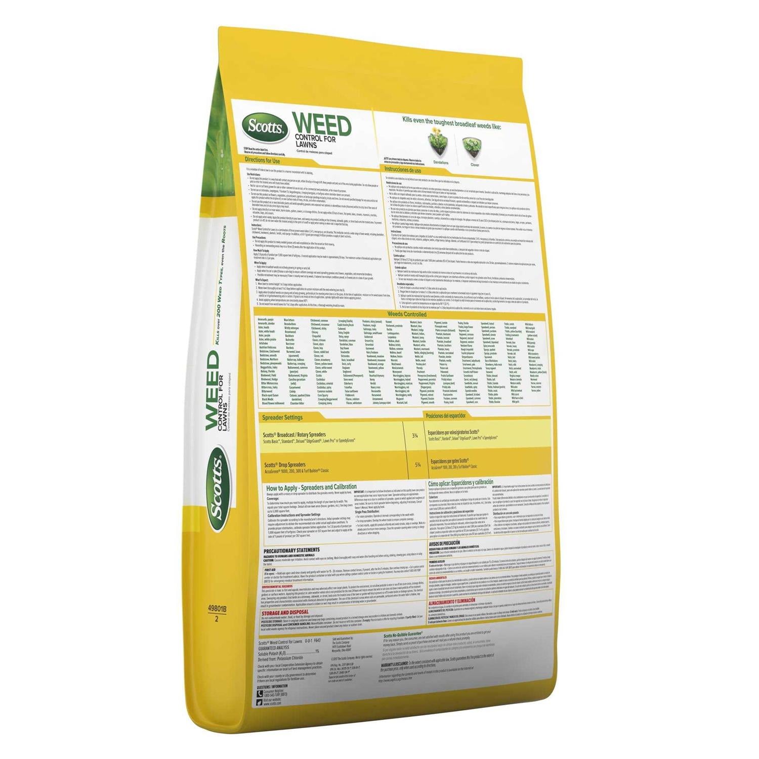 Scotts Weed Control for Lawns