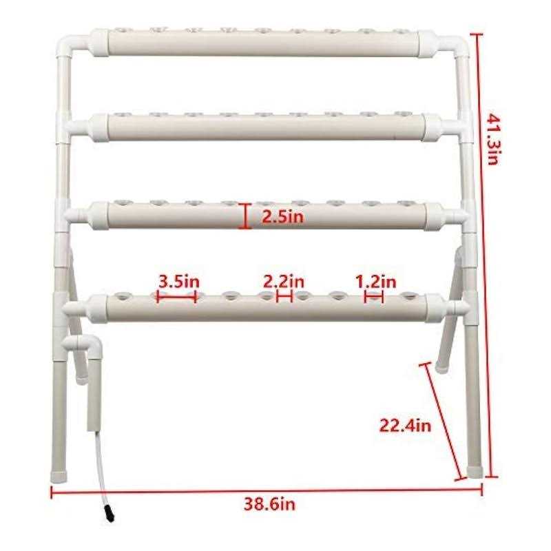 HYDDNice Hydroponic Grow Kit 4 Layers 36 Plant Sites Garden Planting System Hydroponic Growing System Water Culture Garden Plant System Garden