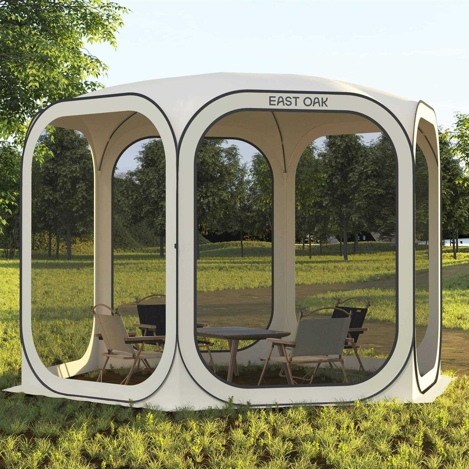 EAST OAK Screen House Tent Pop-Up Portable Screen Room Canopy Instant Screen Tent