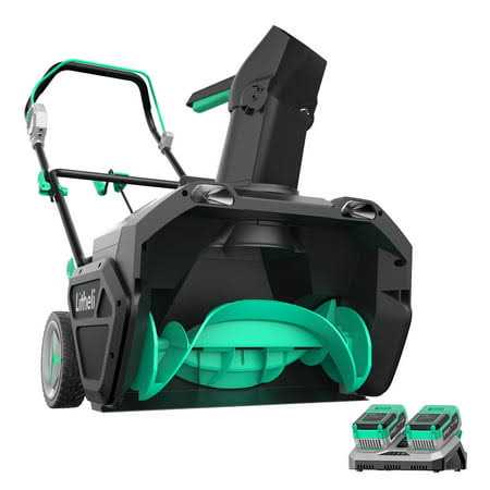 Litheli Cordless Snow Blower 2x20V 20 Inch Snow Thrower with Brushless Motor Electric Snow Remove Machine