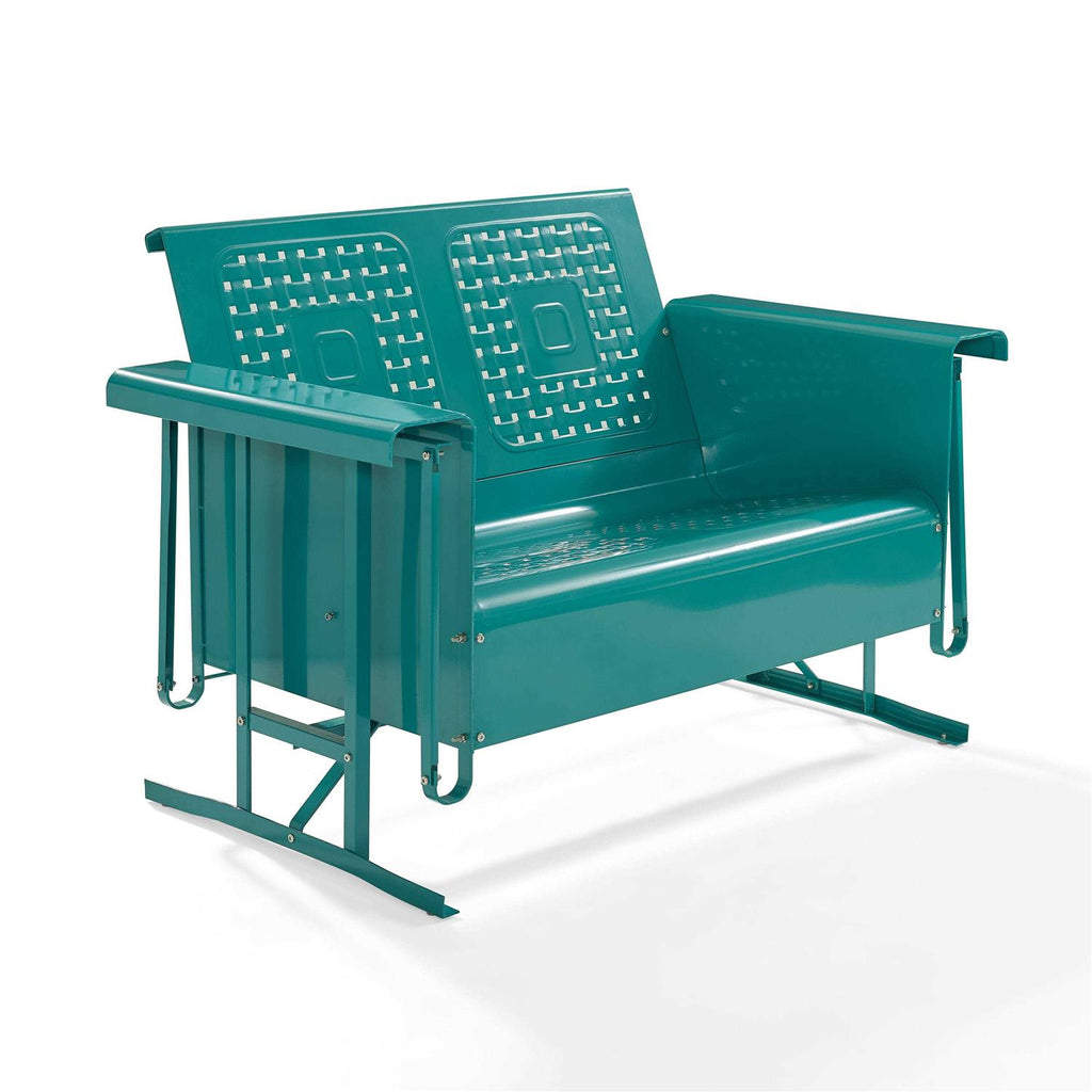 Crosley Bates Outdoor Metal Loveseat Glider