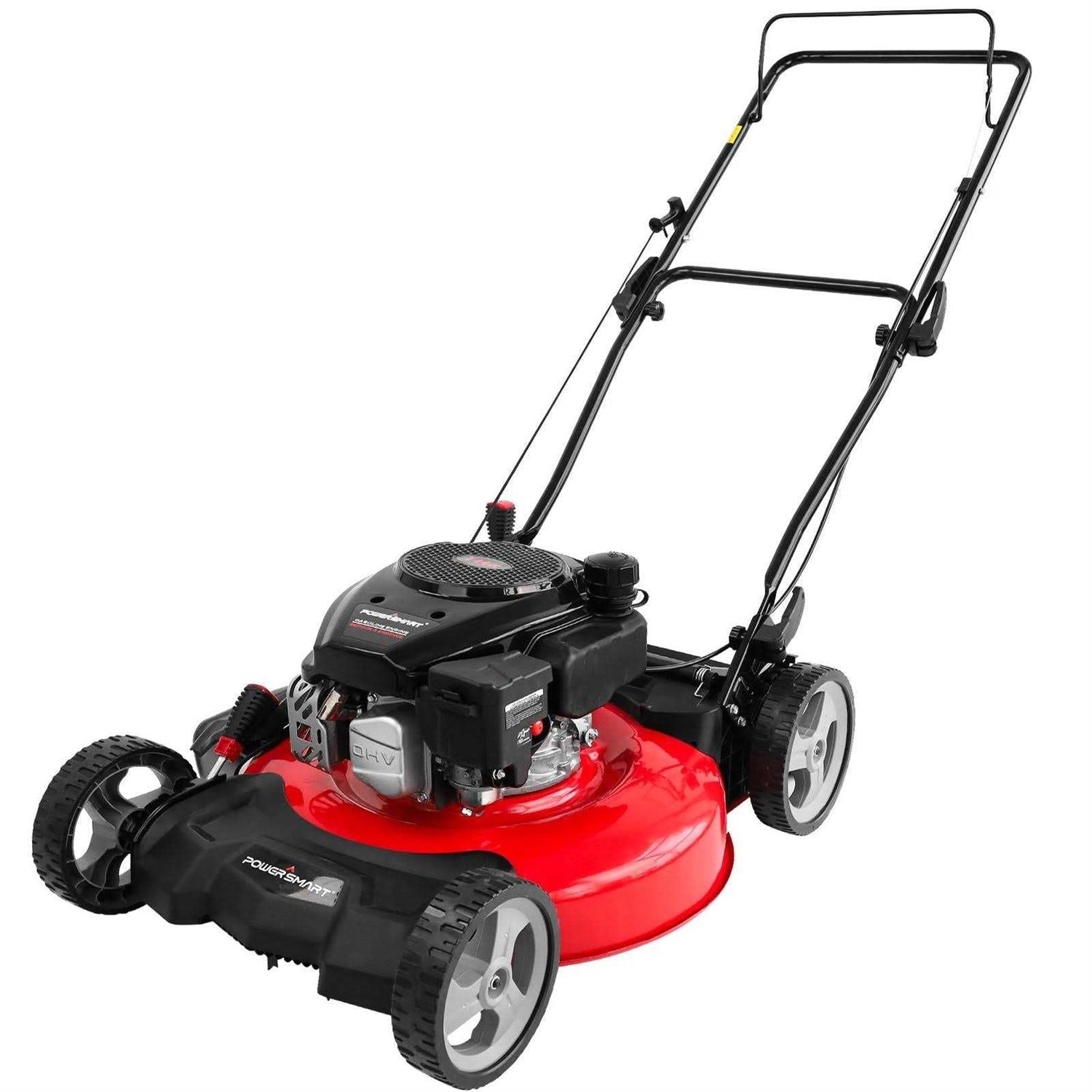 PowerSmart 21 in. 2-in-1 170cc Gas Walk Behind Push Lawn Mower