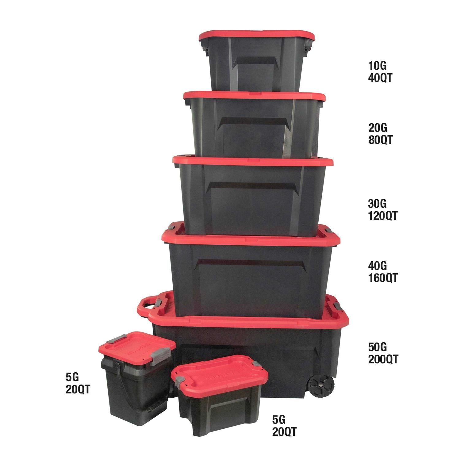 CRAFTSMAN Black Heavy Duty Tote with Latching Lid CMXXPBP