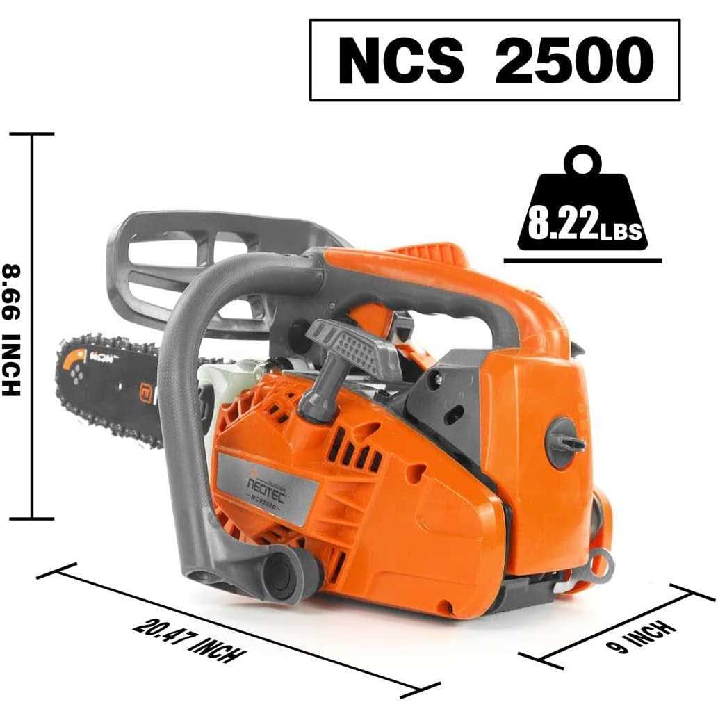 Neo-Tec 12&” Top Handle Gas Chainsaw,2-Stroke 25.4cc Portable Chain Saws