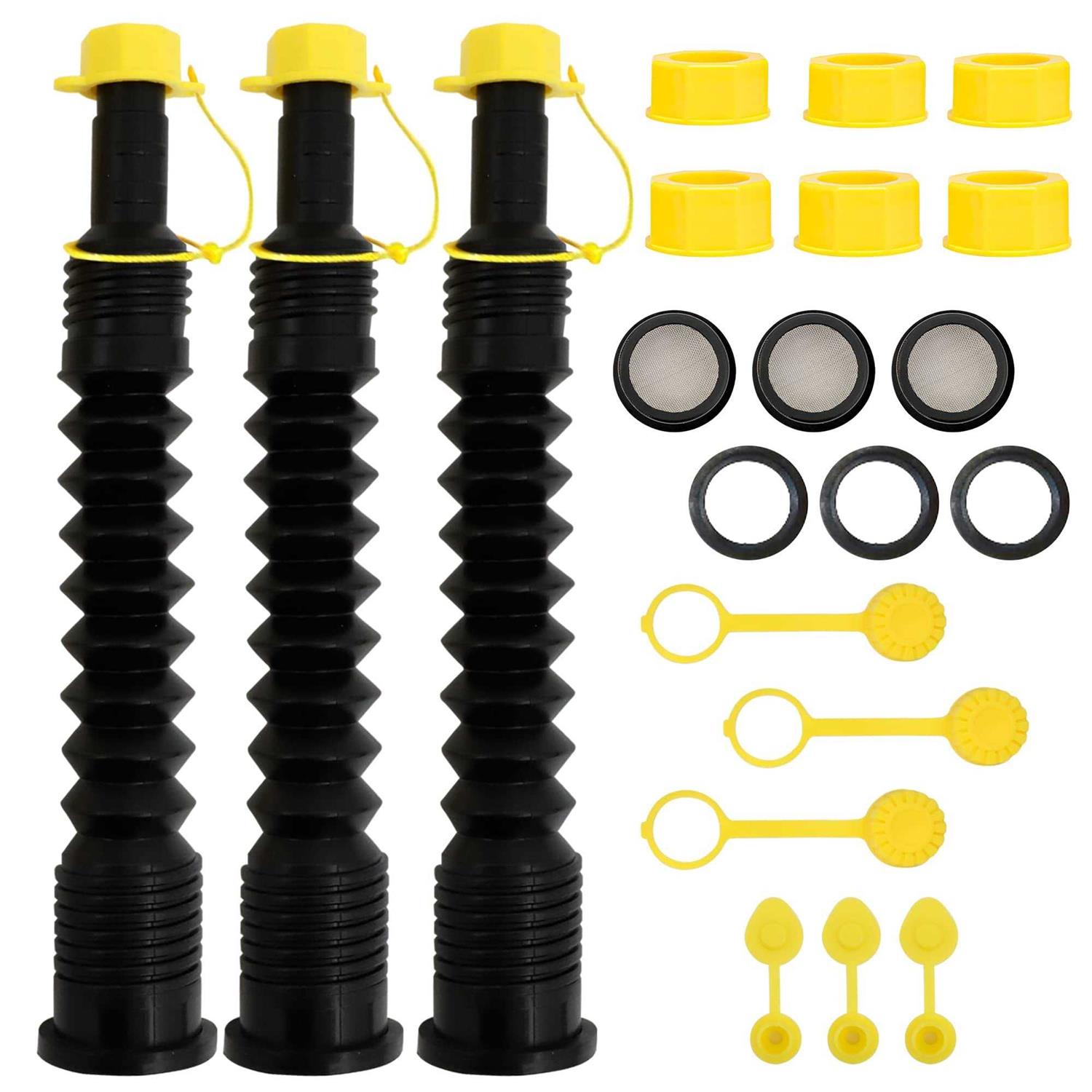 3-kit Universal Gas Can Spout Replacement No Spill Gas Can Nozzle Spout