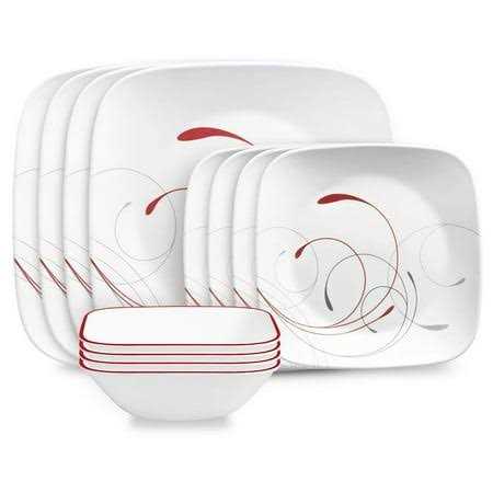 Corelle Splendor Square Dinnerware Set