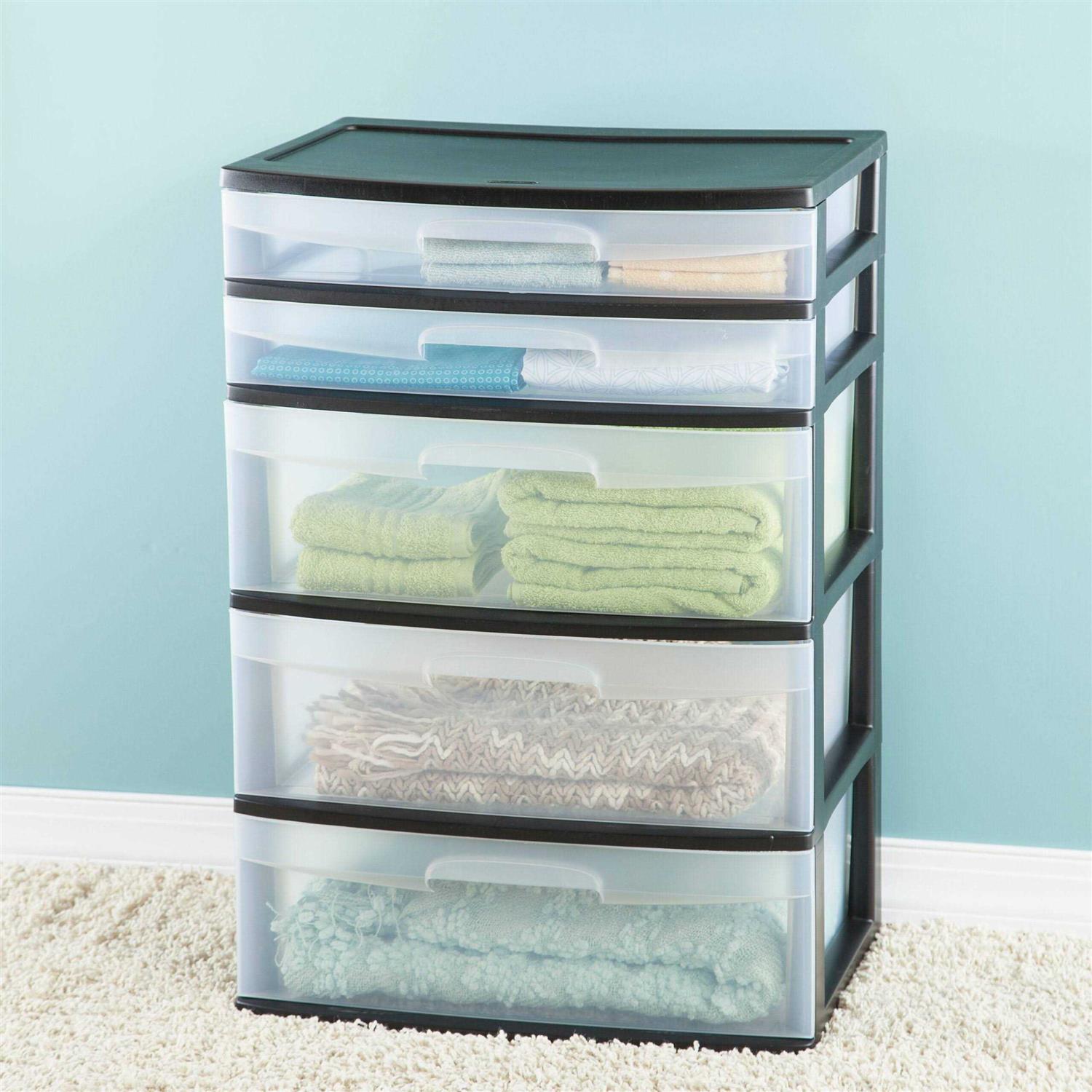 Sterilite 5 Drawer Tower Plastic