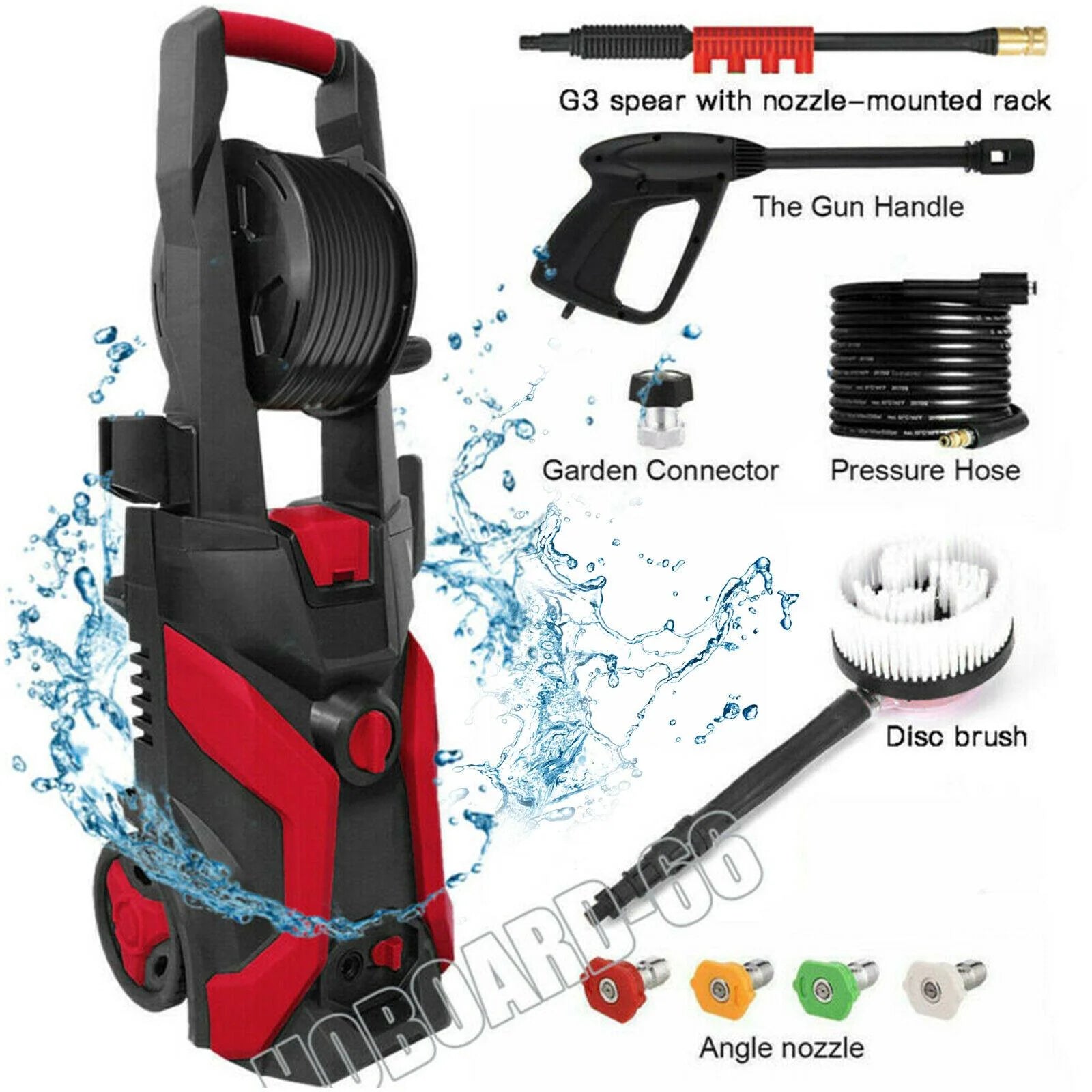 3800PSI 2.6GPM Electric Changeable Pressure Auto Washer Cleaner Jet machine