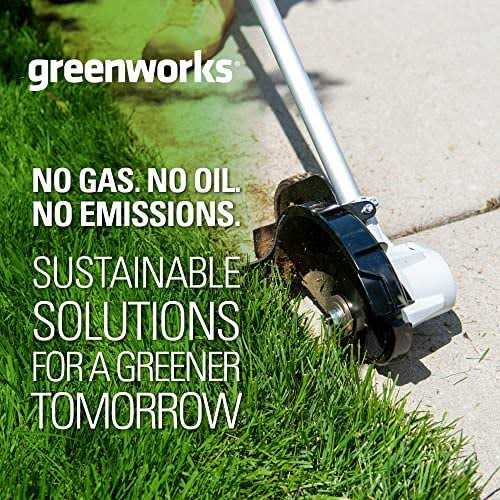 Greenworks 40V 8 Brushless Edger, 4.0Ah USB Battery and Charger Included