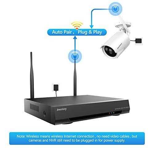 Home Security Camera System Wireless Maysly 8CH 1080P Surveillance NVR Kits with 4pcs 2.0MP Cameras Outdoor Indoor with 65ft Night Vision