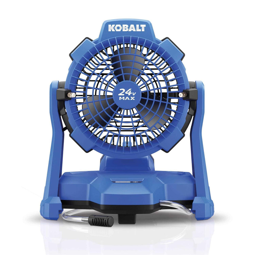 Kobalt 7-in 3-Speed Indoor or Outdoor Blue Misting Floor Fan