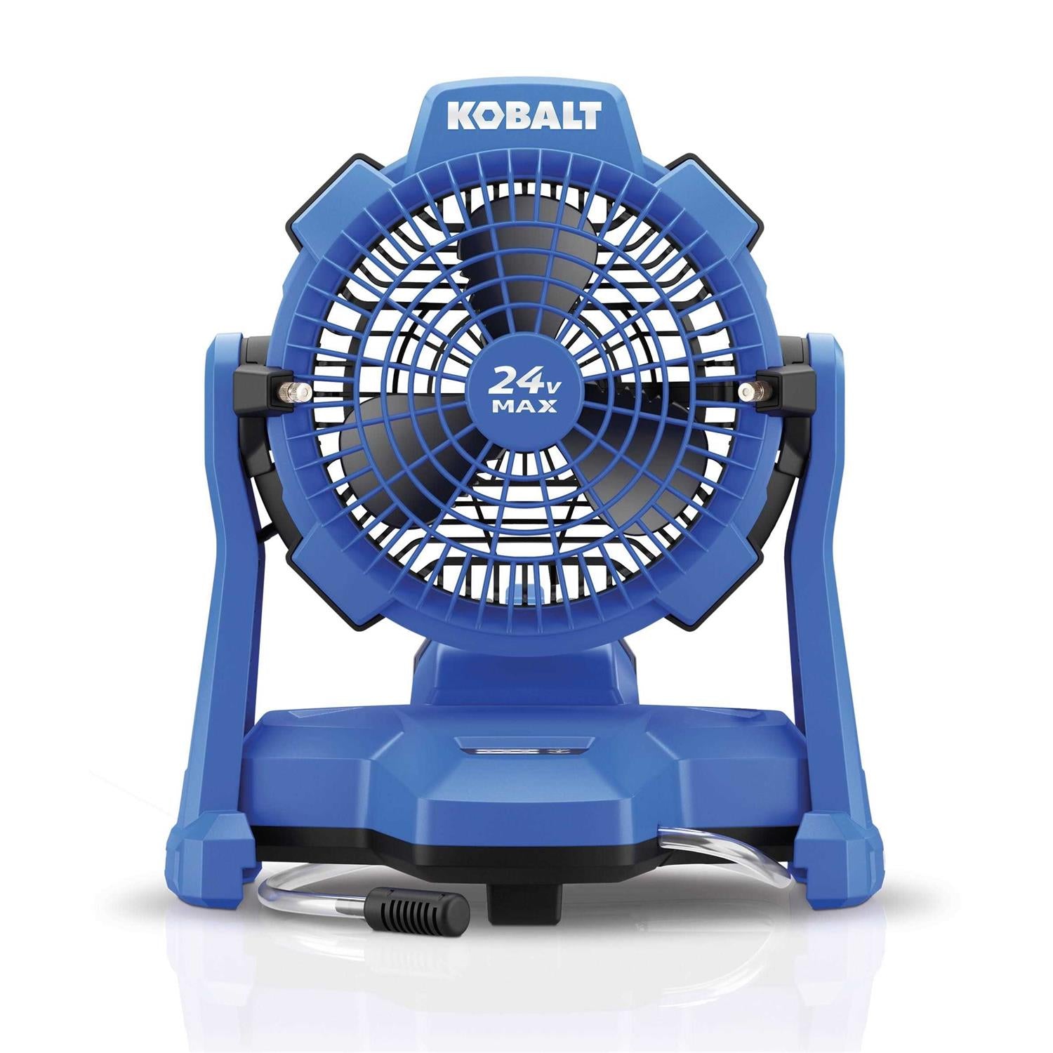 Kobalt 7-in 3-Speed Indoor or Outdoor Blue Misting Floor Fan
