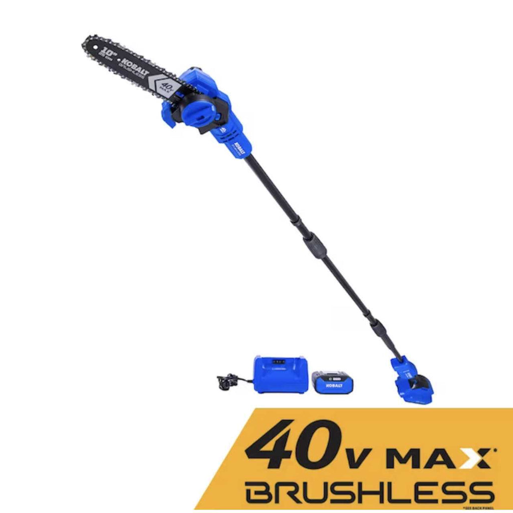 Kobalt Gen4 40-Volt 10-in Cordless Electric Pole Saw 2 Ah KPS 1040A-03