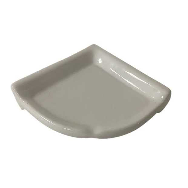 Daltile Restore 8.5 in. W Ceramic Wall Mounted Corner Shower Shelf Tile in White