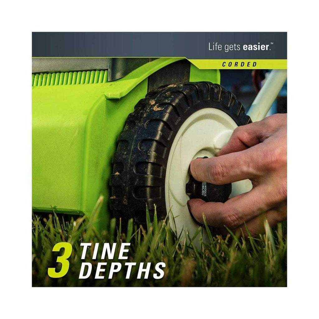 Greenworks 14 in. 10 Amp Corded Electric Dethatcher