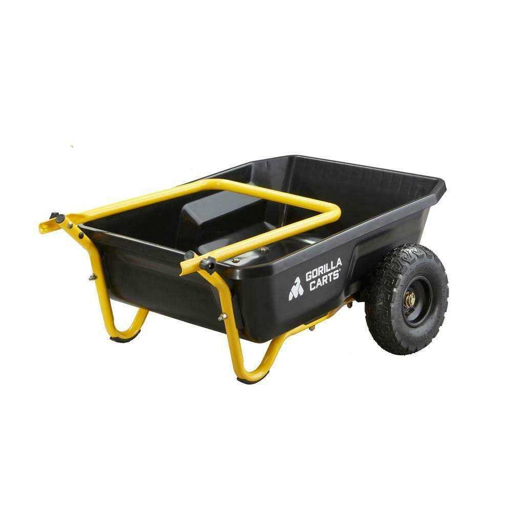 Gorilla Carts 4 Cu ft Poly Yard Cart GCR-4