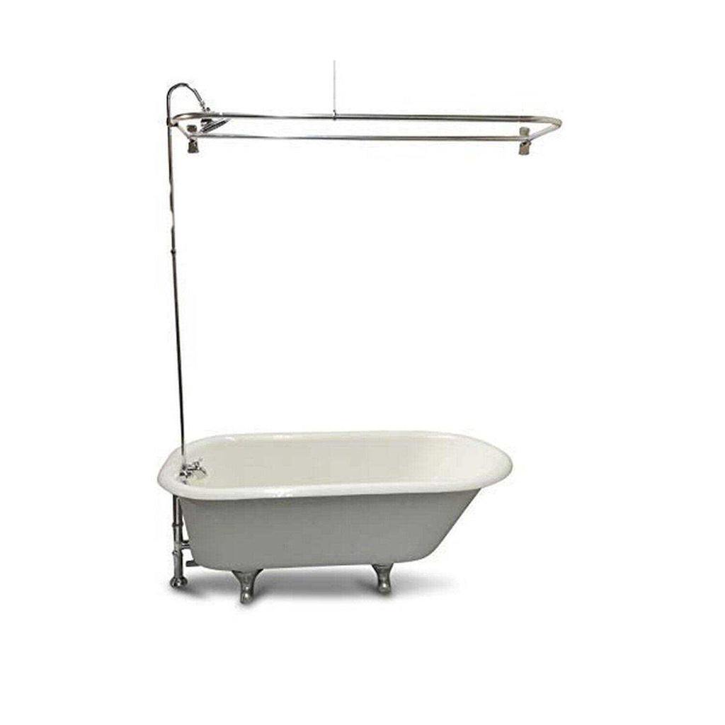 My Plumbingstuff Rx2300J Jumbo Clawfoot Tub Add-a-Shower
