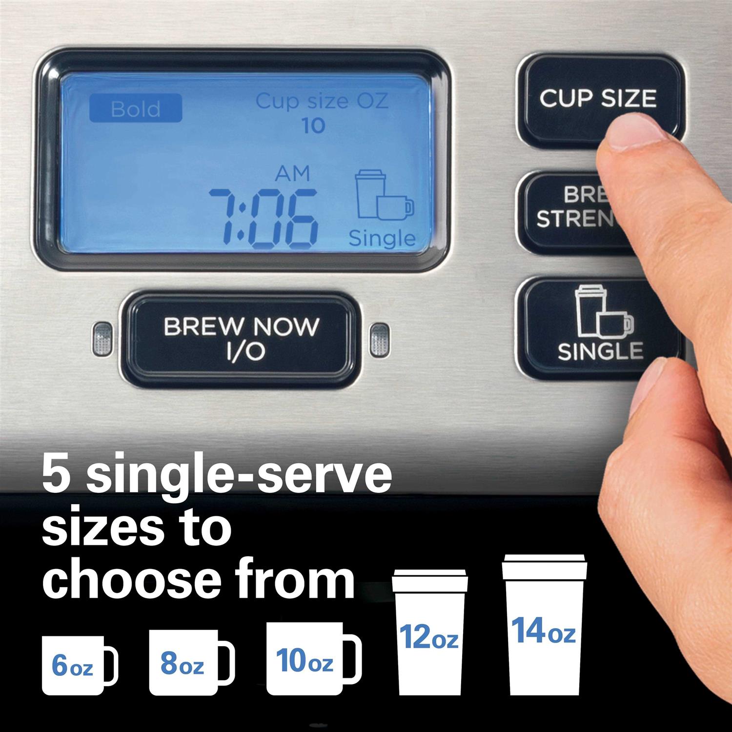 Hamilton Beach FlexBrew Trio Coffee Maker with 12 Cup Thermal Carafe