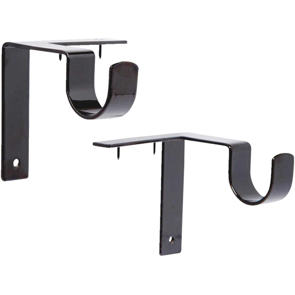 Kwik-Hang Enamel No Drill Curtain Rod Bracket