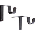 Kwik-Hang Enamel No Drill Curtain Rod Bracket