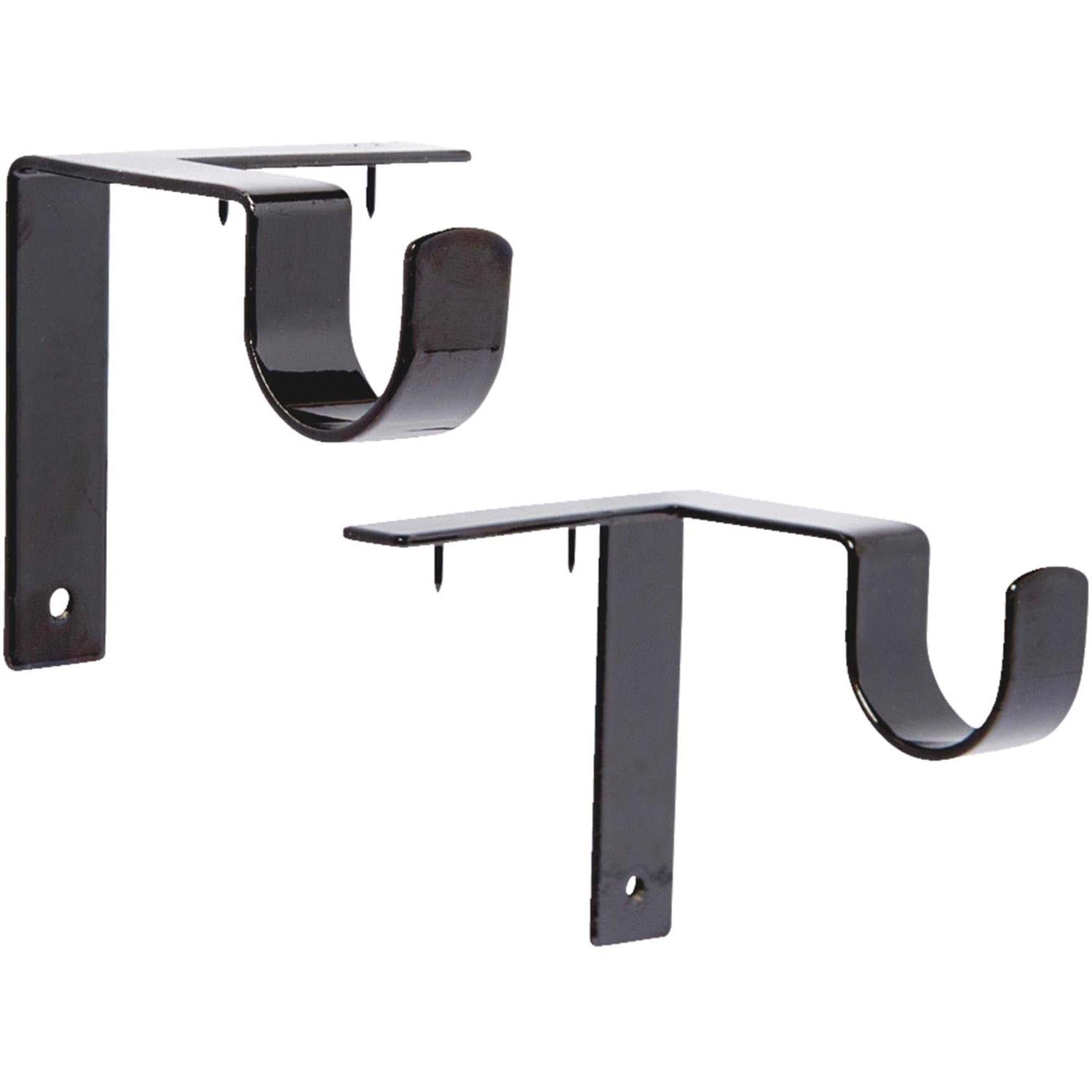 Kwik-Hang Enamel No Drill Curtain Rod Bracket